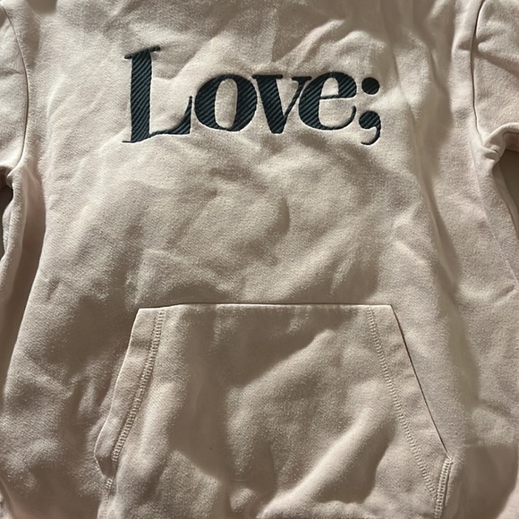 H&M light pink love hoodie - Picture 4 of 4